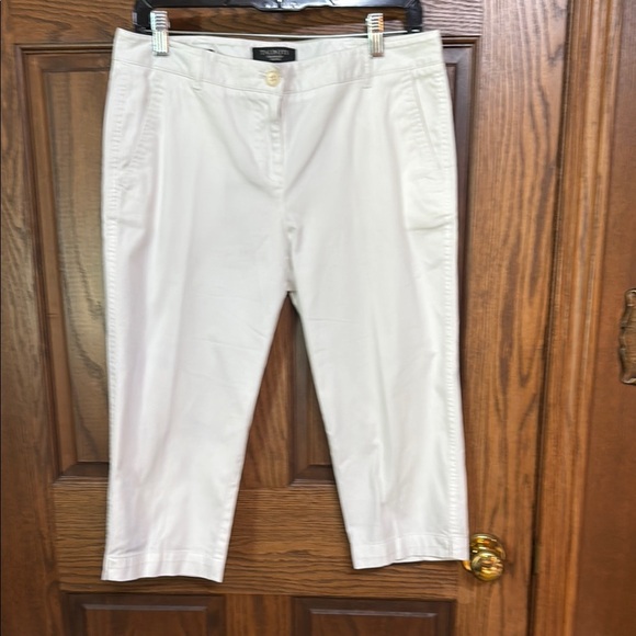 Talbots White Cropped Pants - Picture 1 of 5